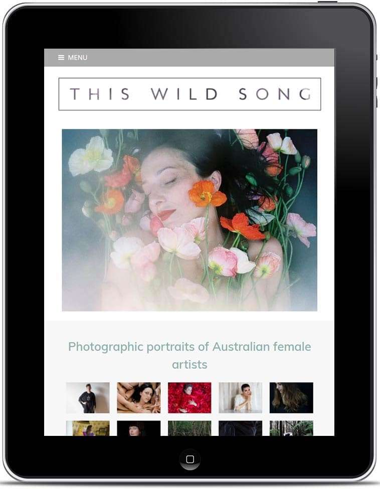 This Wild Song website, design and Wordpress build by Birdhouse Digital