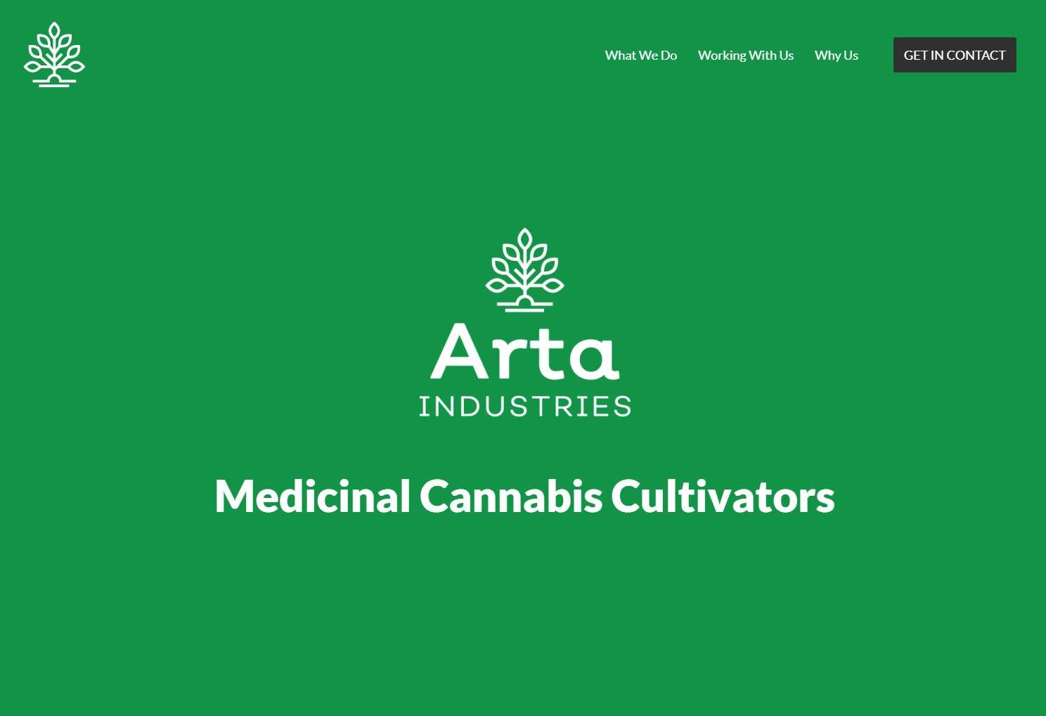 Arta Industries website, design and Wordpress build by Birdhouse Digital