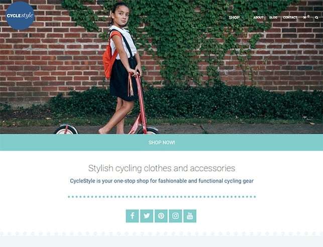 Cyclestyle website, design and Wordpress build by Birdhouse Digital